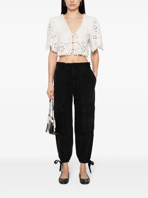 MARANT ÉTOILE Ivy tapered cargo jeans - Black