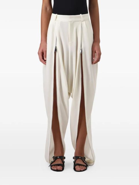 Coperni sarouel-inspired zipped trousers - Neutrals