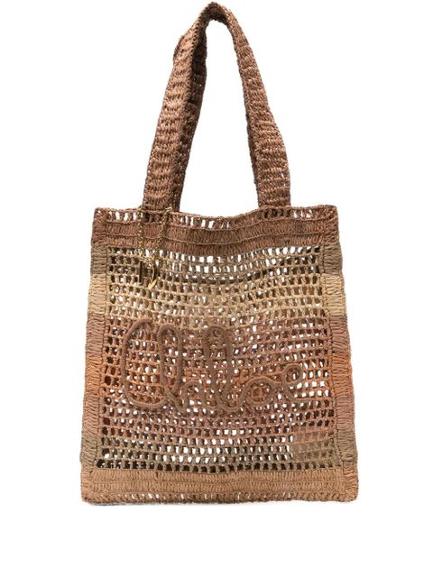Chloé raffia tote bag - Neutrals - zdjęcie produktu nr 1