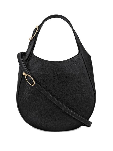 Longchamp small grained-leather handbag - Black - zdjęcie produktu nr 1