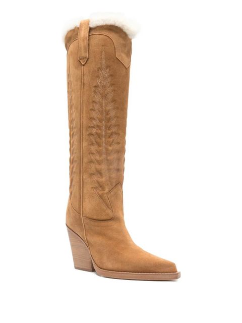 Paris Texas suede boots - Brown