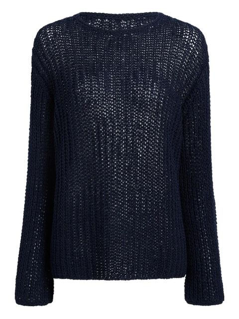 KHAITE elowen open-knit sweater - Blue - zdjęcie produktu nr 1