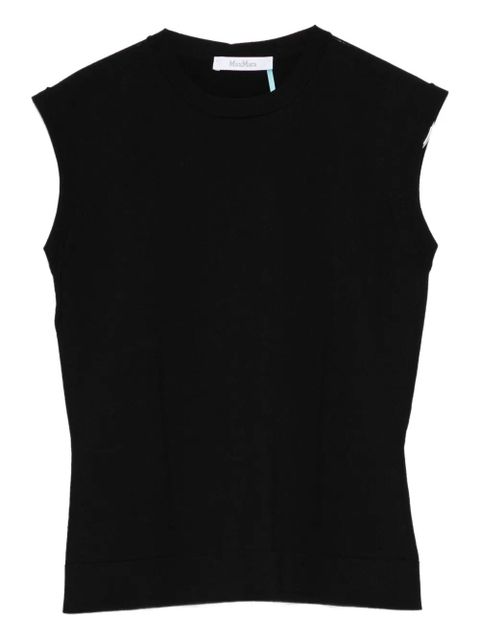 Max Mara round-neck sleeveless top - Black - zdjęcie produktu nr 1