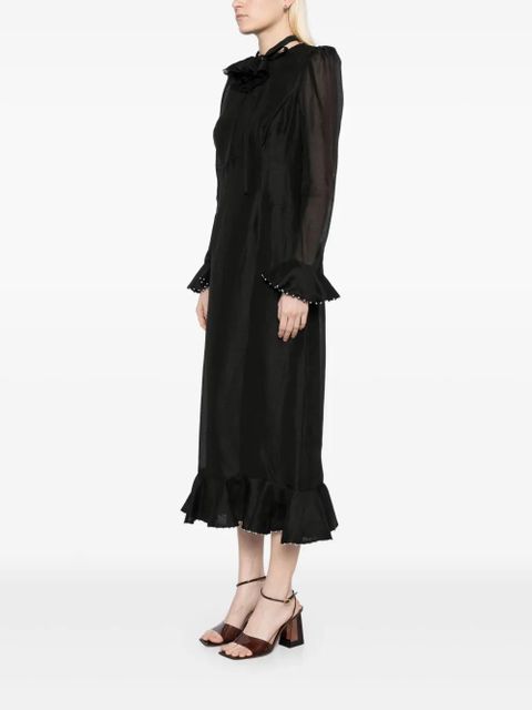 ZIMMERMANN crush flower dress - Black