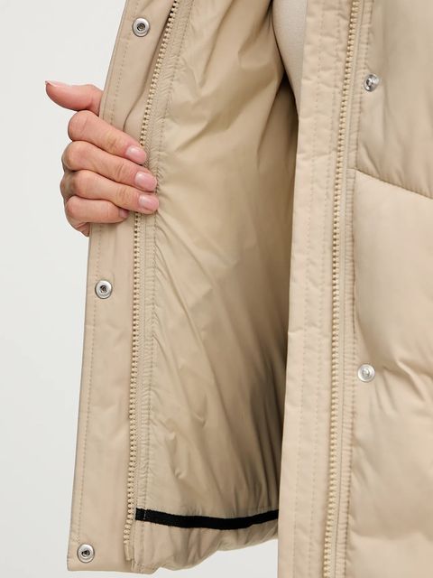 BOSS kurtka kolor beżowy zimowa 50546845