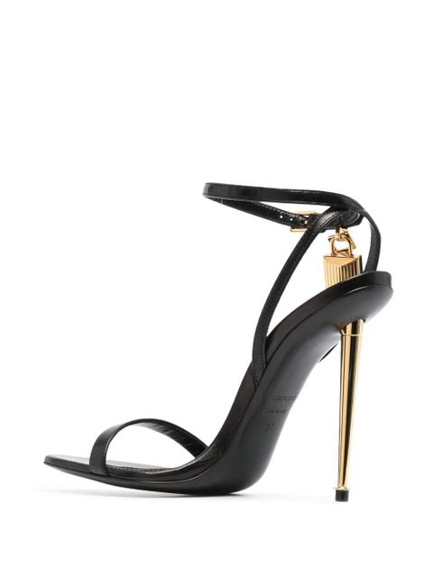 TOM FORD Padlock 105mm leather sandals - Black - zdjęcie produktu nr 2