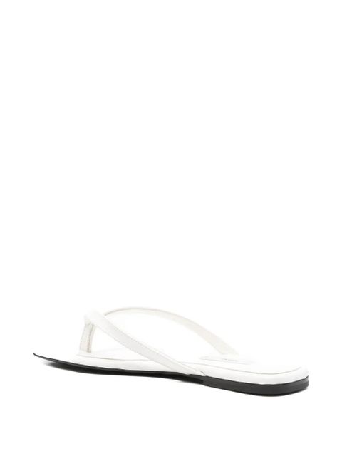 TOTEME croc-embossed flat sandals - Neutrals