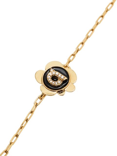 Ferragamo crystal charm necklace - Gold