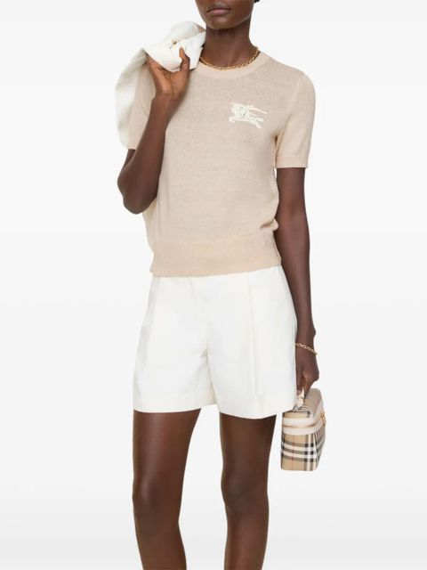 Burberry EKD wool cotton top - Neutrals - zdjęcie produktu nr 2