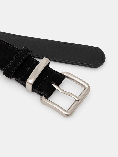 Answear.LAB pasek skórzany damski kolor czarny