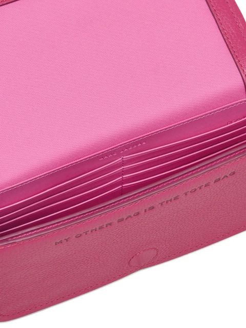 Marc Jacobs mini The Mini embossed-lettering crossbody bag - Pink