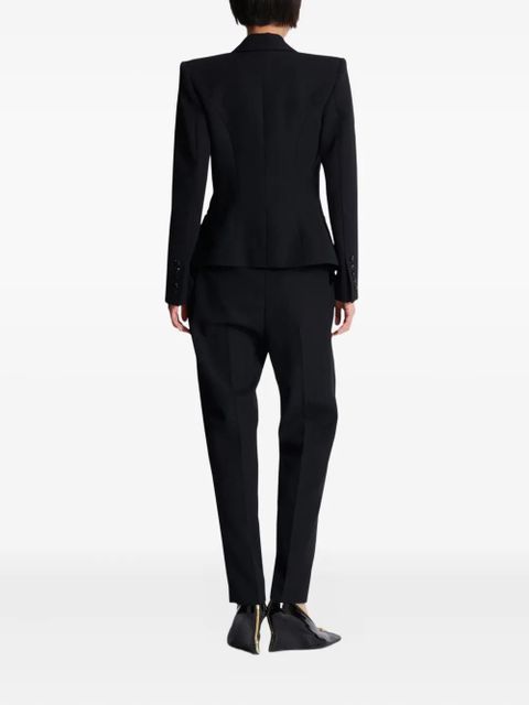 Balmain crystal embellished-lapels blazer - Black
