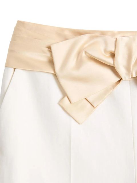 Valentino Garavani bow-detail trousers - Neutrals