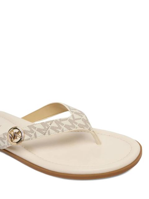 Michael Kors logo thong sandals - Neutrals