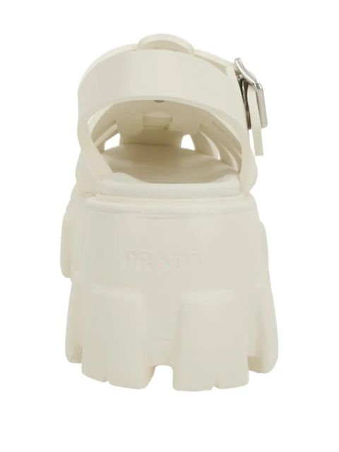 Prada Monolith buckle sandals - Neutrals
