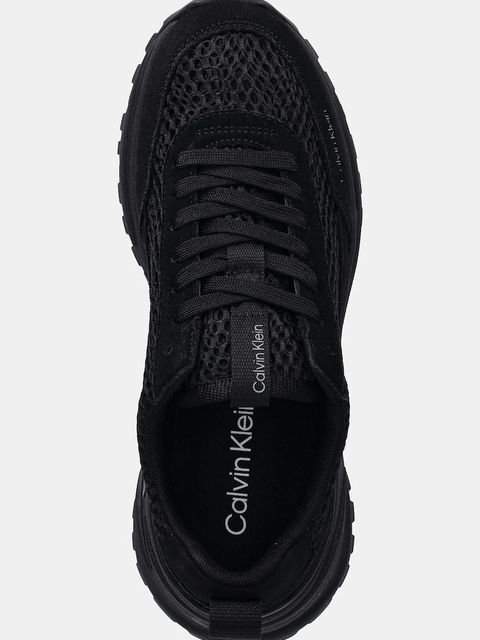 Calvin Klein sneakersy HIKE RUNNER LACE UP TECHMIX damskie kolor czarny YW0YW02030