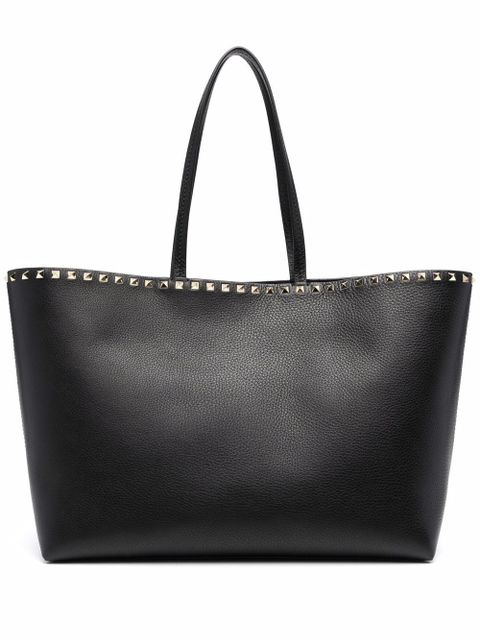 Valentino Garavani Rockstud leather tote bag - Black