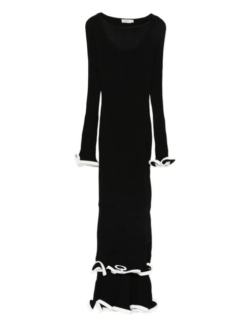 Simkhai Solani ruffled midi dress - Black - zdjęcie produktu nr 1