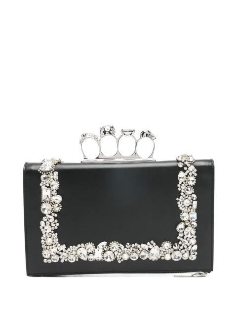 Alexander McQueen Knuckle clutch bag - Black - zdjęcie produktu nr 1