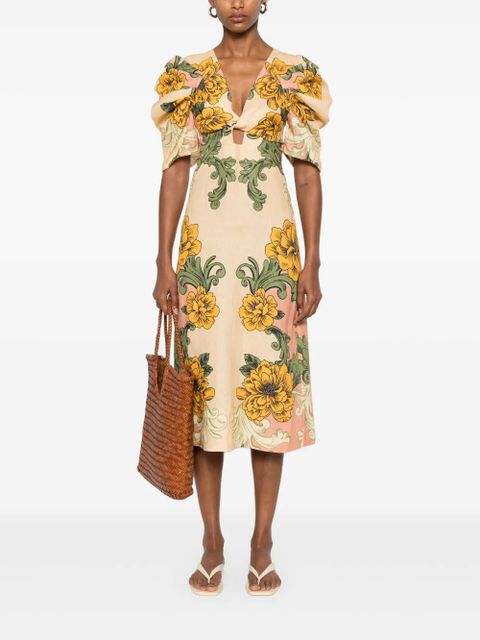 FARM Rio floral-print dress - Neutrals - zdjęcie produktu nr 2