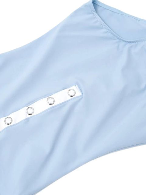 Gimaguas Ale eyelet-embellished swimsuit - Blue