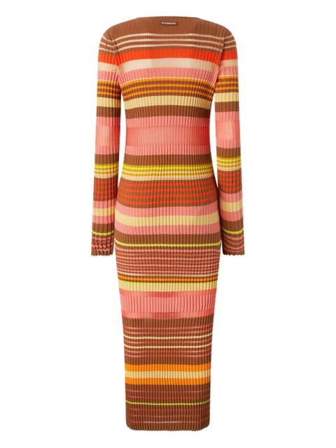 PINKO striped midi dress - Orange - zdjęcie produktu nr 2