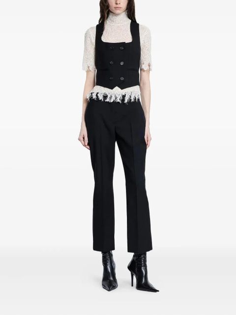 Alexander McQueen double-breasted waistcoat - Black - zdjęcie produktu nr 2