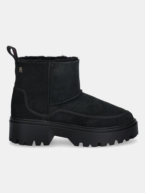 Tommy Hilfiger botki zamszowe REAL SHEARLING PULLON - zdjęcie produktu nr 1