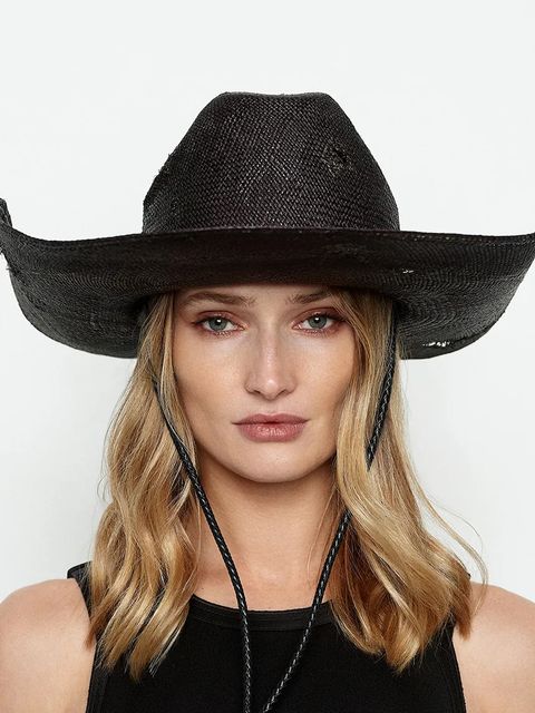 Ruslan Baginskiy kapelusz Ruslan Baginskiy Cowboy Hat with Leather Trim - zdjęcie produktu nr 1