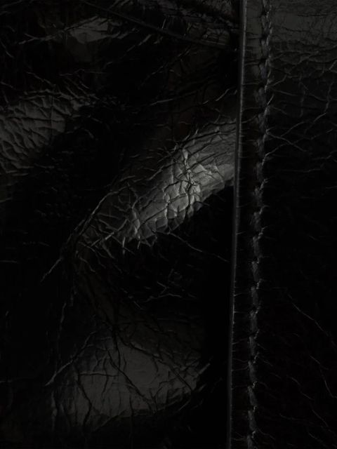 Prada medium leather tote bag - Black