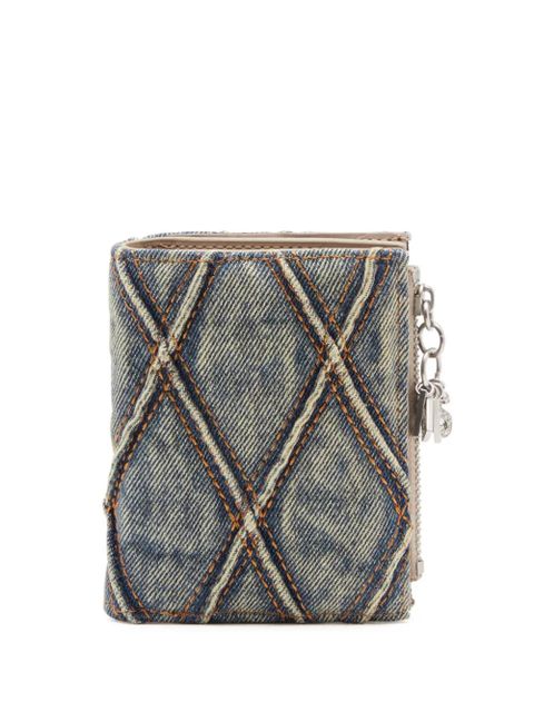 Diesel Charm D-BI Gold Zip II wallet - Blue - zdjęcie produktu nr 1