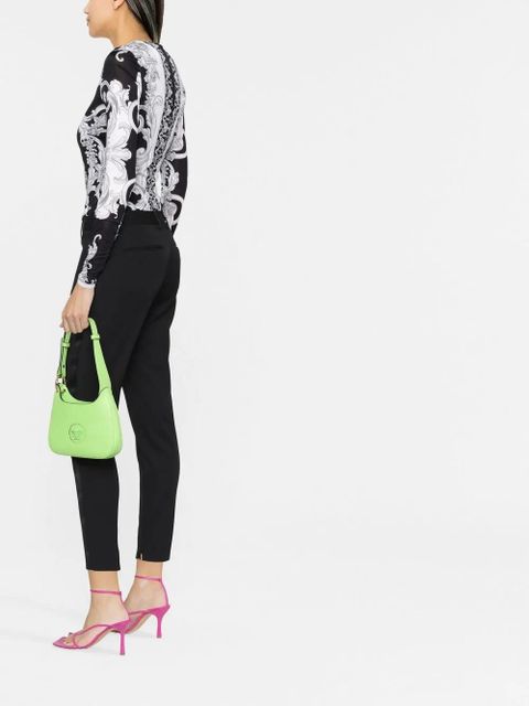 Versace Barocco-print cut-out bodysuit - Black