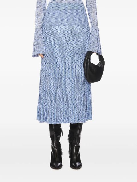 ZIMMERMANN Mouline pleated midi skirt - Blue - zdjęcie produktu nr 1