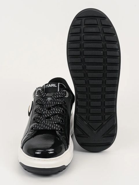 Karl Lagerfeld sneakersy skórzane KAPRI LUG damskie kolor czarny KL67531