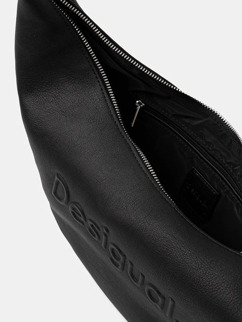 Desigual torebka HALF LOGO ZANTE BLACK kolor czarny 25WAXP52