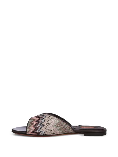 Missoni Liza flat sandals - Brown