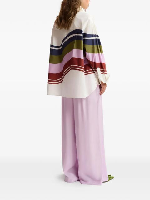 Essentiel Antwerp Joppy stripe-print shirt - White