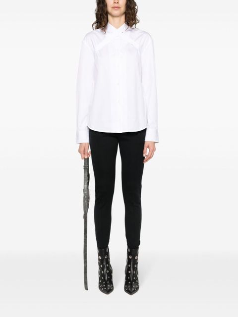 Off-White cross-collar cotton-poplin shirt - zdjęcie produktu nr 2