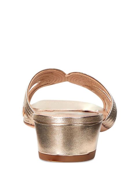 Lauren Ralph Lauren 25mm metallic strappy sandals - Gold - zdjęcie produktu nr 2