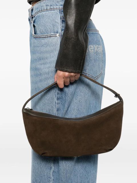 STAUD Demy zip shoulder bag - Brown