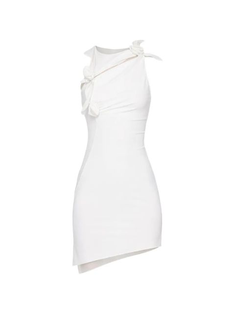 Coperni asymmetric flower mini dress - White - zdjęcie produktu nr 1