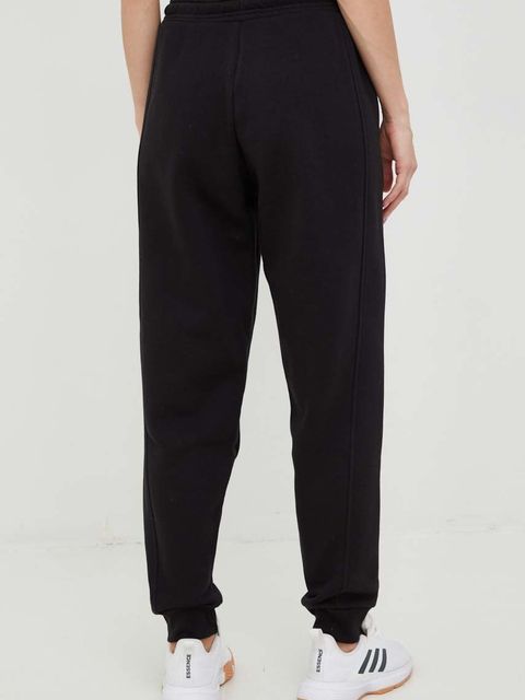 adidas spodnie dresowe damskie kolor czarny gładkie