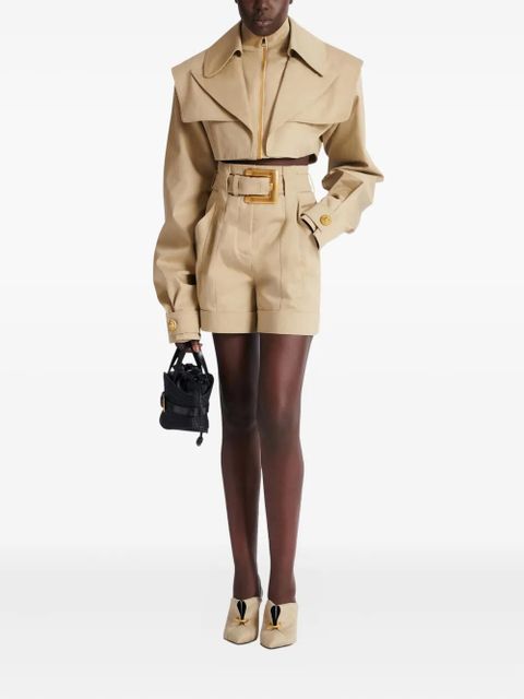 Balmain belted-waist shorts - Neutrals - zdjęcie produktu nr 2