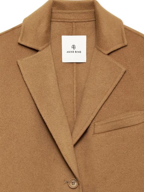 ANINE BING Etienne cropped blazer - Brown