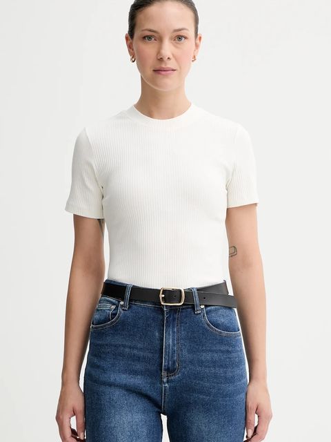 Marc O'Polo t-shirt damski kolor beżowy 5000006283 - zdjęcie produktu nr 1