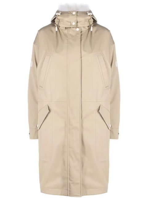 Yves Salomon hooded midi parka - Neutrals - zdjęcie produktu nr 1