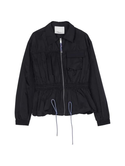 3.1 Phillip Lim zip-up drawstring jacket - Blue - zdjęcie produktu nr 1