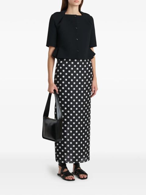 KHAITE Winton skirt - Black - zdjęcie produktu nr 2