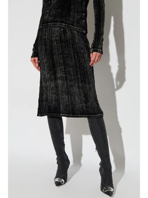 Diesel faded-effect pencil skirt - Black