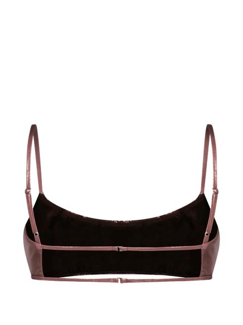 Blumarine logo-detail bikini top - Brown - zdjęcie produktu nr 2